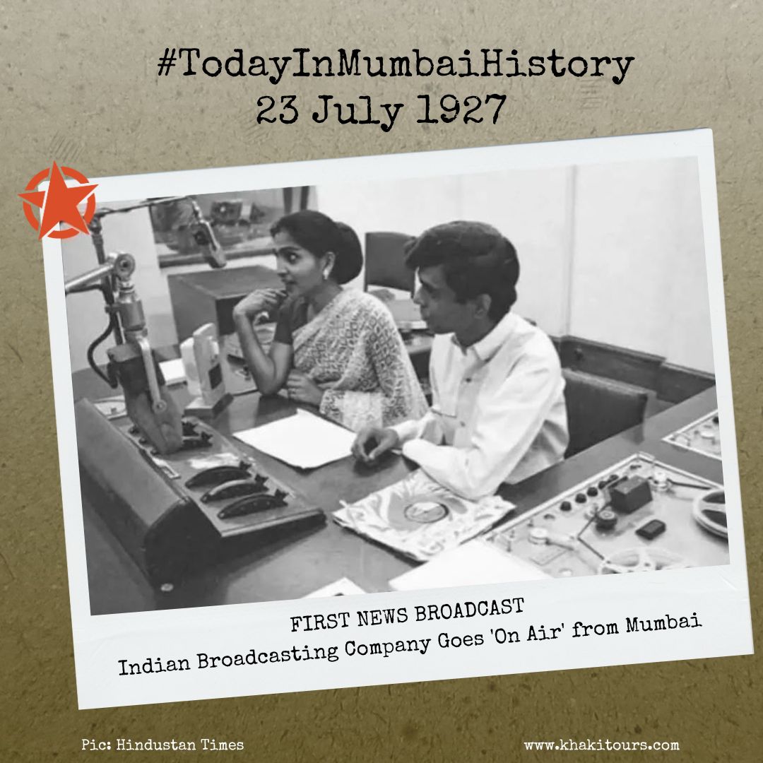 “THE NEWS READ BY…”

This day, 98 years ago, the Indian Broadcasting Company broadcasted India’s first news bulletin from a studio in Colaba. India’s first broadcasting company, however, had a short life and was liquidated in 1930. Its facilities were taken over by the