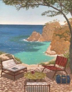 HWarlow's tweet image. Jean Pierson. French painter of beautiful scenes round where he lives in the South of France
What a place to be …instead it’s lunch for me ( risotto) Back soon.