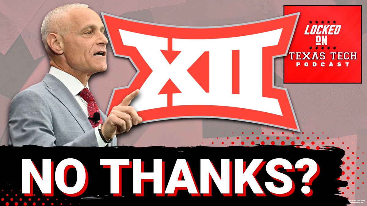 LockedOnTech's tweet image. Today on Locked On #TexasTech:
- take a hike Memphis
- Big 12 open for business?
- ACC impact
- local 4-star get
#GunsUp
📺YouTube: youtu.be/b6HMJGOk7KU
📻Apple: shorturl.at/efrw7
📻Spotify: shorturl.at/mw124