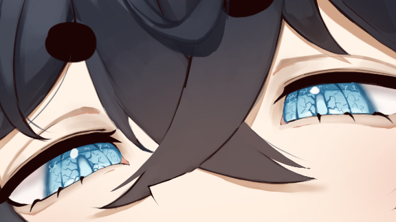 HowlingNeko's tweet image. As a vtuber, it's a must for me to obsess over my own eyes! ๐ฉต๐ฉต