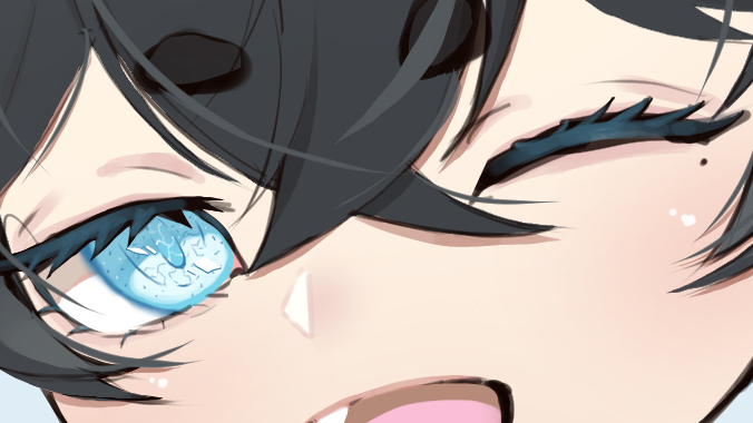 HowlingNeko's tweet image. As a vtuber, it's a must for me to obsess over my own eyes! ๐ฉต๐ฉต