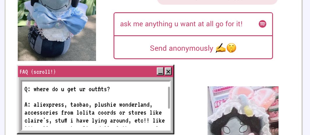 sebbynui's tweet image. added a faq to my strawpage that ill update regularly when more questions r asked :3
also updated the doodle page so everyones doodles r there!! if u dont see certain ones ermmm scroll down a smidge 😁🫶
gonna probs make my sp my pinned post lemme just do smthn cute with it..