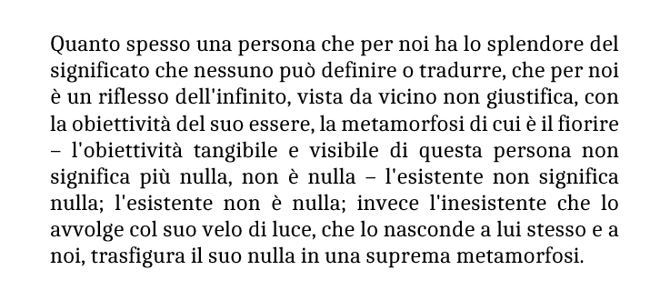 PhiloInconnu's tweet image. «I vestimenti, i paludamenti, gli aggettivi, le metafore, sono un tentativo di significare, di riprodurre la suprema metamorfosi che denomina il soggetto – suprema metamorfosi del nulla.» [Andrea Emo // Quaderni di Metafisica (1927-81)]