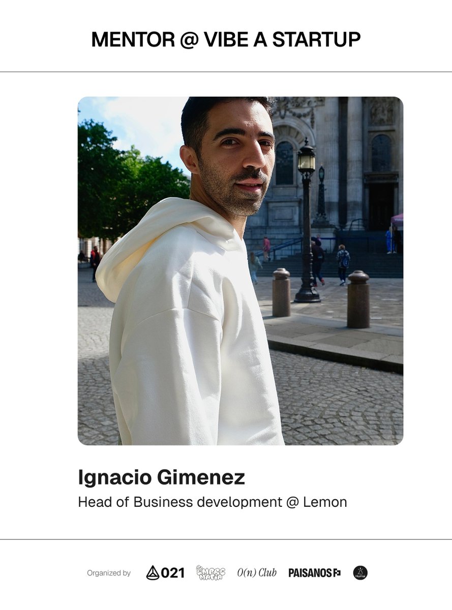 vibeastartup's tweet image. MENTOR @nachigimenez
Think what you vibe is viable?
Is your financial plan solid?
Thinking about expanding to another country?
Ask him, he’s done it all.