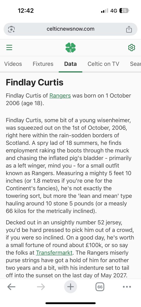 1872_I's tweet image. Why do they have an article about Findlay Curtis?😟
Creepiest cunts in football 😂