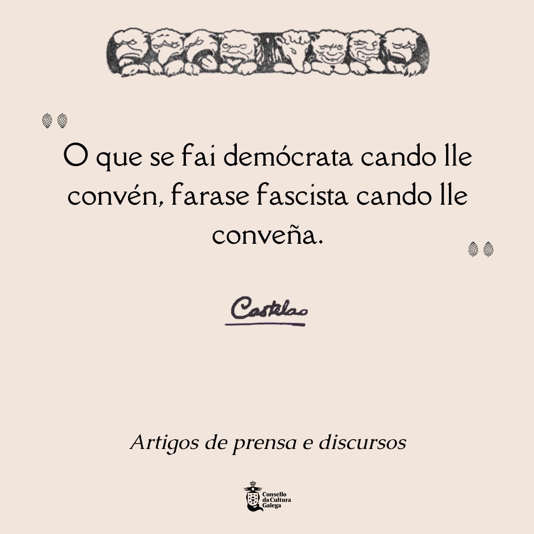 A nosa cita de Castelao para esta tarde. #CitasCastelao