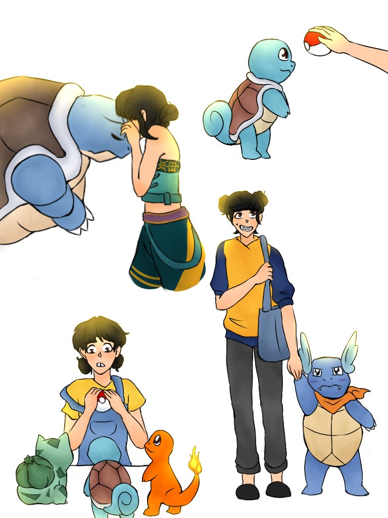 FX_Luketa's tweet image. #KPOPDEMONHUNTERS Pokemon AU because why not? As I promise here it is, Zoey's starter and their journey together, I already have an idea for Rumi but idk about Mira...
#Zoey #Pokemon