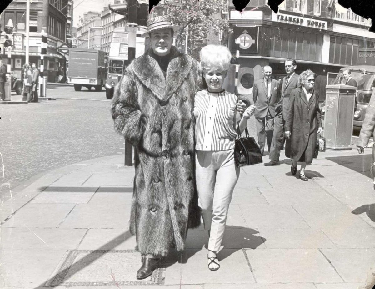 StuartPenney1's tweet image. How about a photo of Victor Spinetti and Barbara Windsor in Charing Cross Road. Victor appeared in all three #Beatles films, he was also on their 1967 Christmas record and Paul McCartney's "London Town" video.