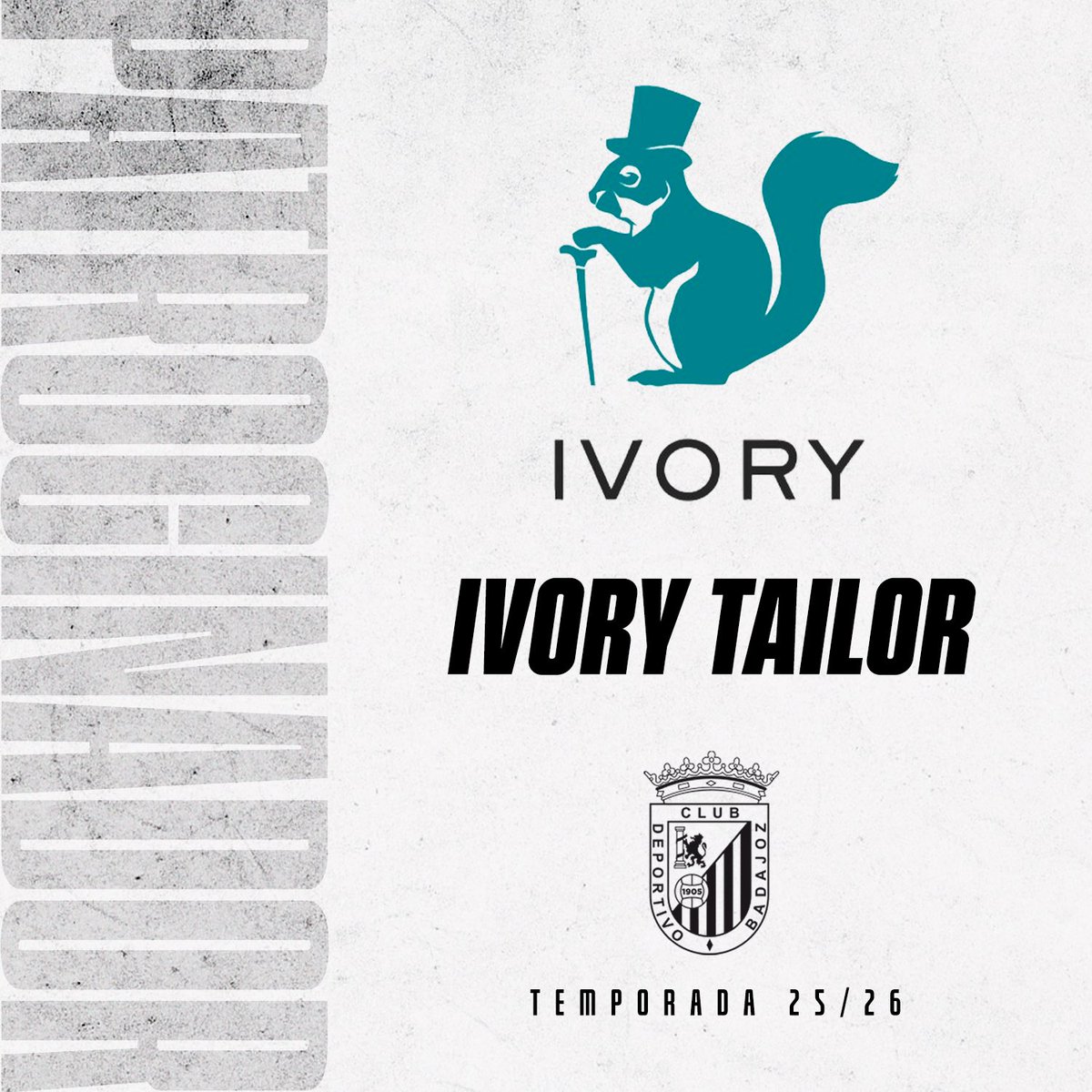 👔 <a href="/ivory_tailor/">Ivory Tailor</a> renueva su comprosimo con el Club Deportivo Badajoz para esta temporada 25/26 🤝🏽 Maestros en la fabricación de camisas y ropa casual 👕

🤩 Además, en este año tan especial para nuestra institución, lanzarán una novedad única para conmemorar nuestro 120