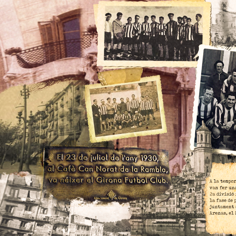 GironaFC's tweet photo. 🌟 95 anys d'història, orgull i creixement 

#GironaFC #OrgullGironí