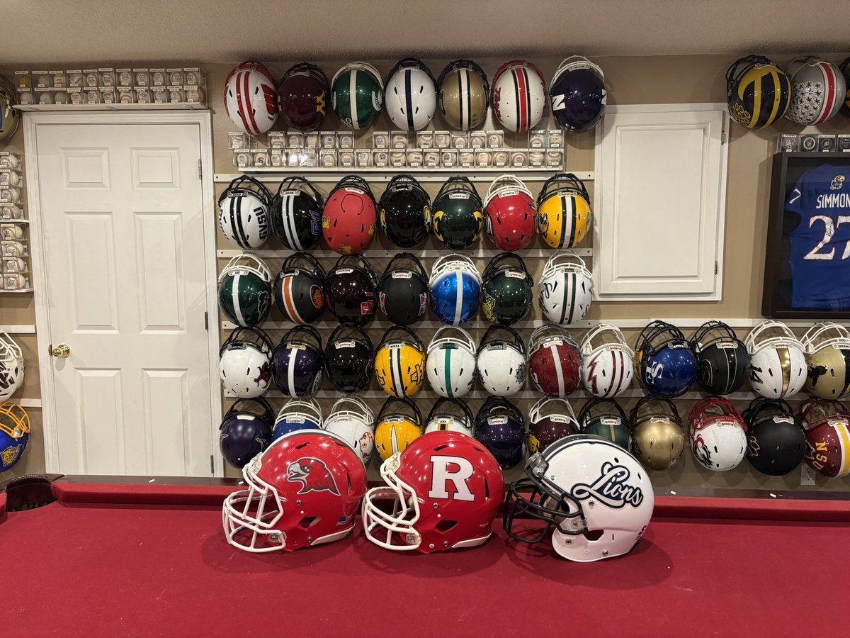 JerryQuickel's tweet image. State of Helmets #33! The Garden State New Jersey! There are 9 programs playing College Football in New Jersey. I only have 3. Who am I missing? Hint @NCAA_FCS and @d3football
The very first college football game was played in New Jersey between @RFootball and @PrincetonFTBL
