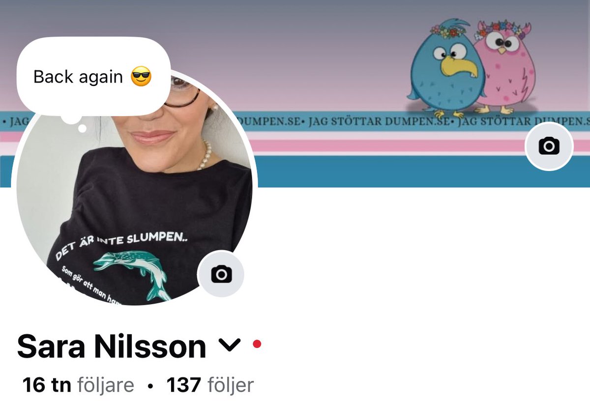 dumpen_se's tweet image. Nu bestämde Facebook sig för att jag får lov att finnas på Facebook så jag gick tillbaka kontot som stängdes ”permanent” i januari
Märklig plattform det där.