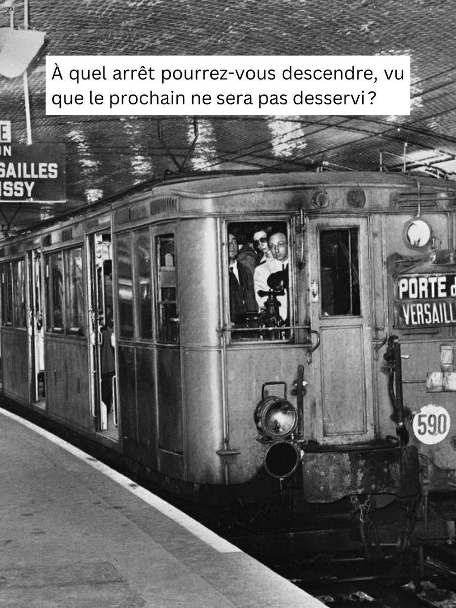 FabrizioBucella's tweet image. Imaginez que vous êtes dans le métro et qu’on vous annonce tout à trac : « Le prochain arrêt ne sera pas desservi ».

À quel arrêt pourrez-vous descendre, vu que le prochain ne sera pas desservi ?

Cette question espiègle nous vient d&apos;un gentil internaute de Bruxelles, qui…
