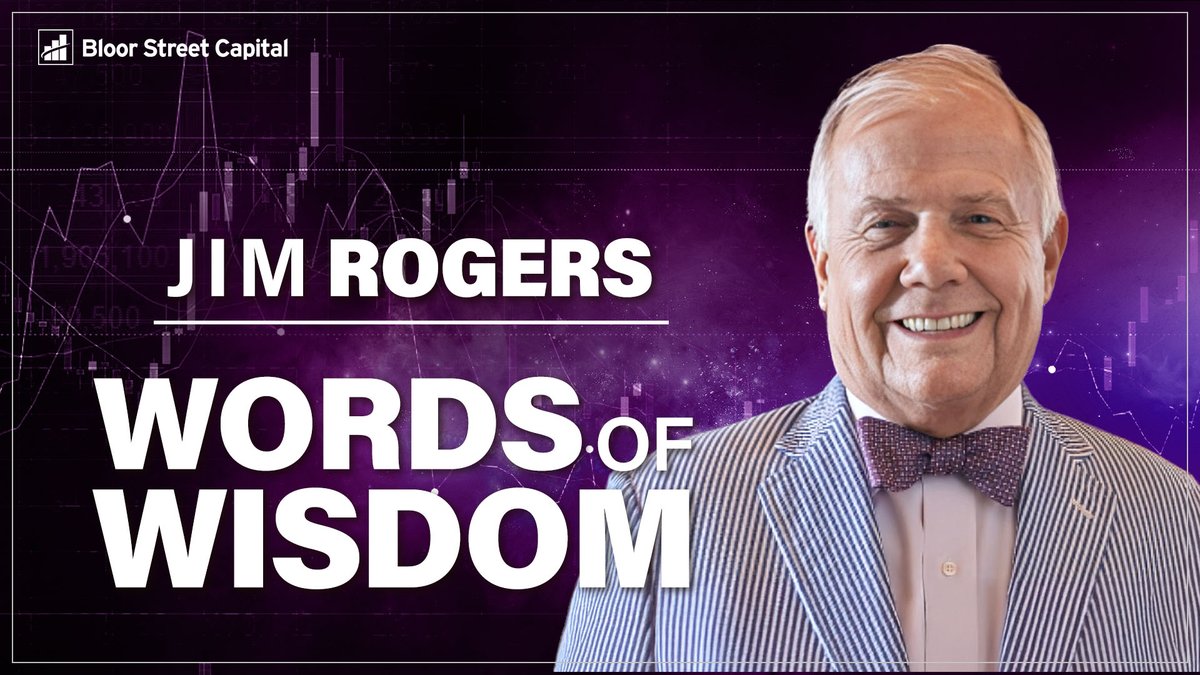 BloorStreetCap's tweet image. Jim Rogers and @JamesConnor1999 discuss hiring Treasury Secretary Scott Bessent as a summer intern, working with George Soros and advice for young people wanting to work in finance. Replay bit.ly/3IAG4Tw