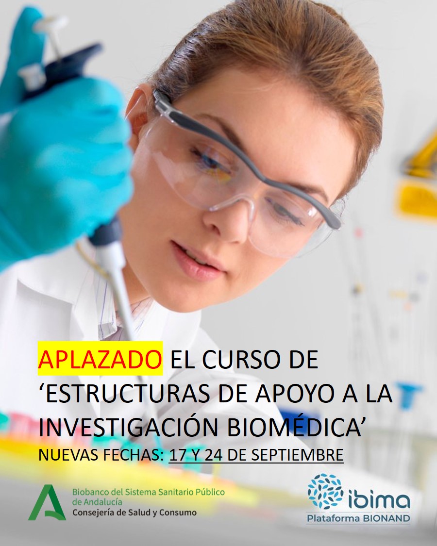 BiobancoDelSSPA's tweet image. 📢 ¡Atención! El curso “Estructuras de Apoyo a la Investigación Biomédica” 🧪 se APLAZA.
🗓️ Nuevas fechas: 17 y 24 de septiembre
🔗 Inscríbete aquí: web.sas.junta-andalucia.es/servicioandalu…