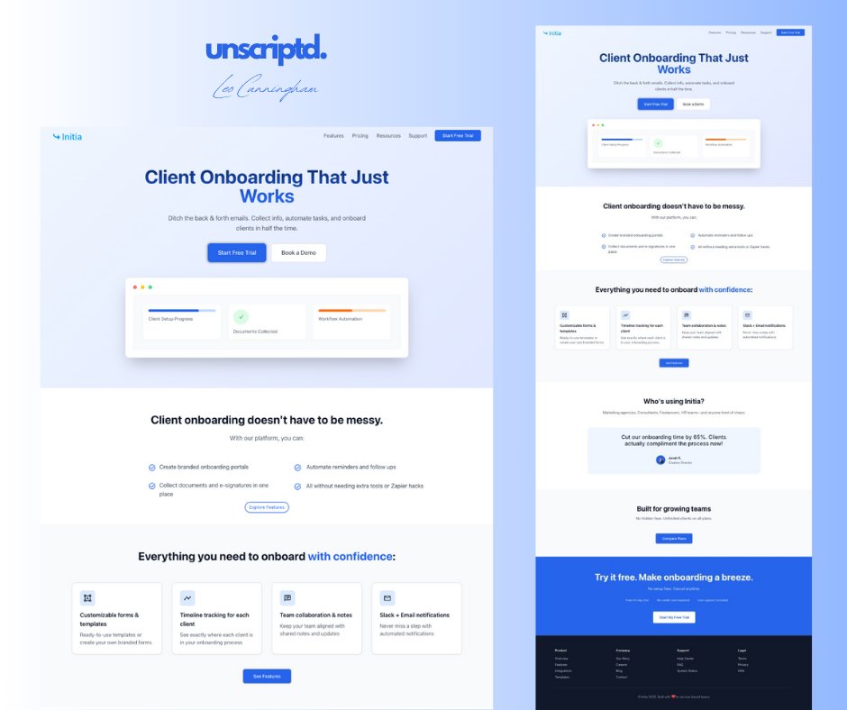 This might be my favorite yet!

Another site built for a client wanting a simplistic and clean finish to compliment the company's rebranding.

The client loved it, how about you?
