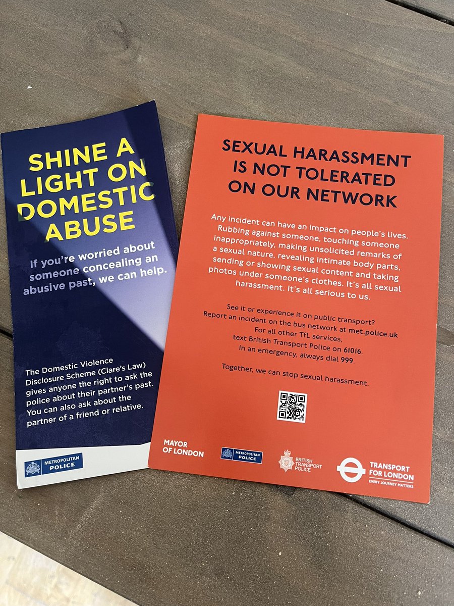 MPSClementswood's tweet image. This morning officers were at SARA House (women’s refuge) to chat to the residents, giving them advice on VAWG ( Violence Against Women & Girls).
@MPSRedbridge
@MPSLoxford
@MPSClementswood
@MPSIlfordTown