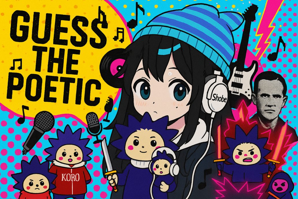 See you guys for another 
 "Guess the Poetic song"
Together with my co host <a href="/Fixxxz_Main/">Fixxxxz</a> <a href="/Shobe_XBT/">Shobe 🧩</a> 
See you there guys and let's have some fun 
<a href="/monad/">Monad ⨀</a>