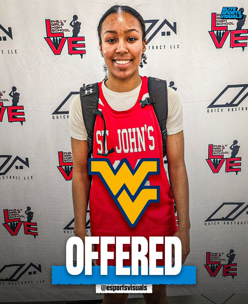 esportsvisuals's tweet image. OFFICIAL OFFER!
ESPNβs #57 β26 Morgan Stewart has officially been offered a scholarship from West Virginia, announced per Stewartβs X.
#YouAreElite #EliteSportsVisuals @morganstew_24 @SJCHSBBALL @GLP_Basketball @WVUWBB