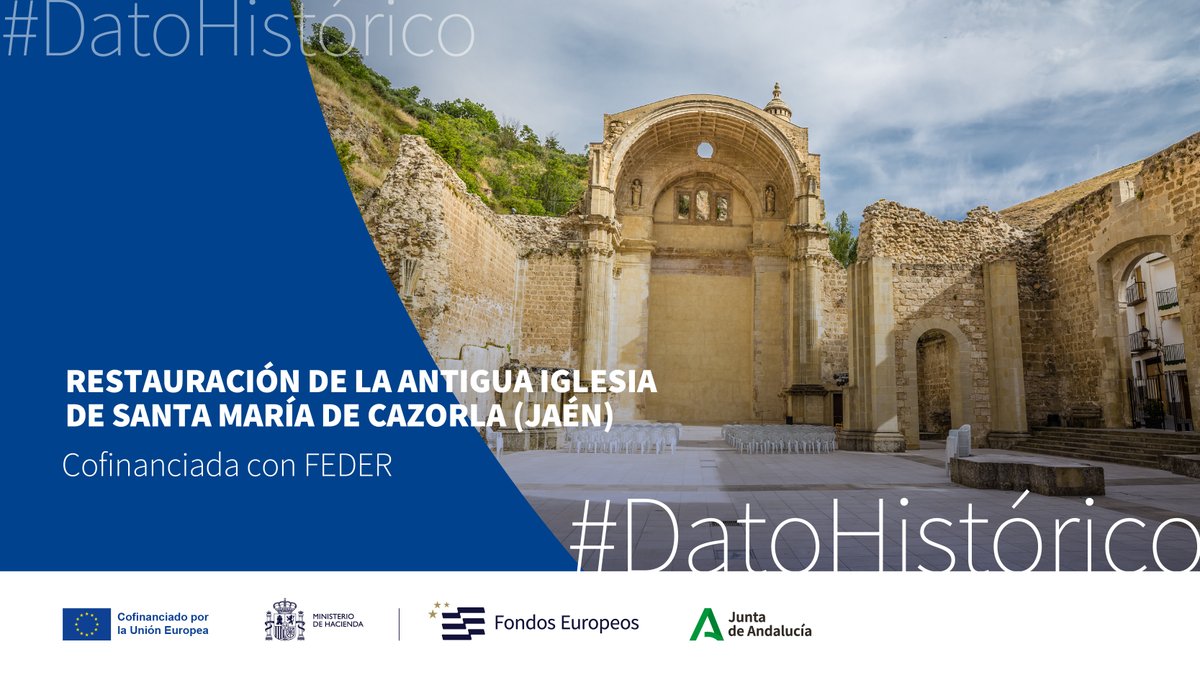 UE_ANDALUCIA's tweet image. 📽️ #DatoHistórico
🔁 Hace más de 10 años, la antigua Iglesia de Santa María de Cazorla (Jaén) se restauró como espacio cultural y turístico por @AndaluciaJunta con el apoyo de #FEDER
Dale al play para verlo:🔗 youtube.com/watch?v=v1Y8jg…