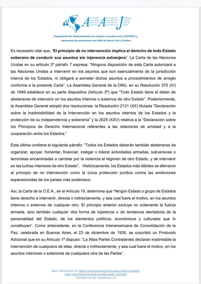 ale_rusconi's tweet image. #Atencion La Asociación Americana de Juristas @aaj Rama Argentina repudia las declaraciones injerencistas del Embajador de EEUU designado para la Argentina Peter Lamelas y exhorta al gobierno argentino a rechazar las cartas credenciales.