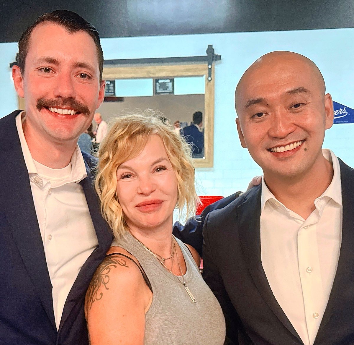 cecewoodsmedia's tweet image. With LASD deputy Trevor Kirk and attorney Tom Yu supporting @AlexVilanueva33 for LA County Sheriff 2026! #helpisontheway