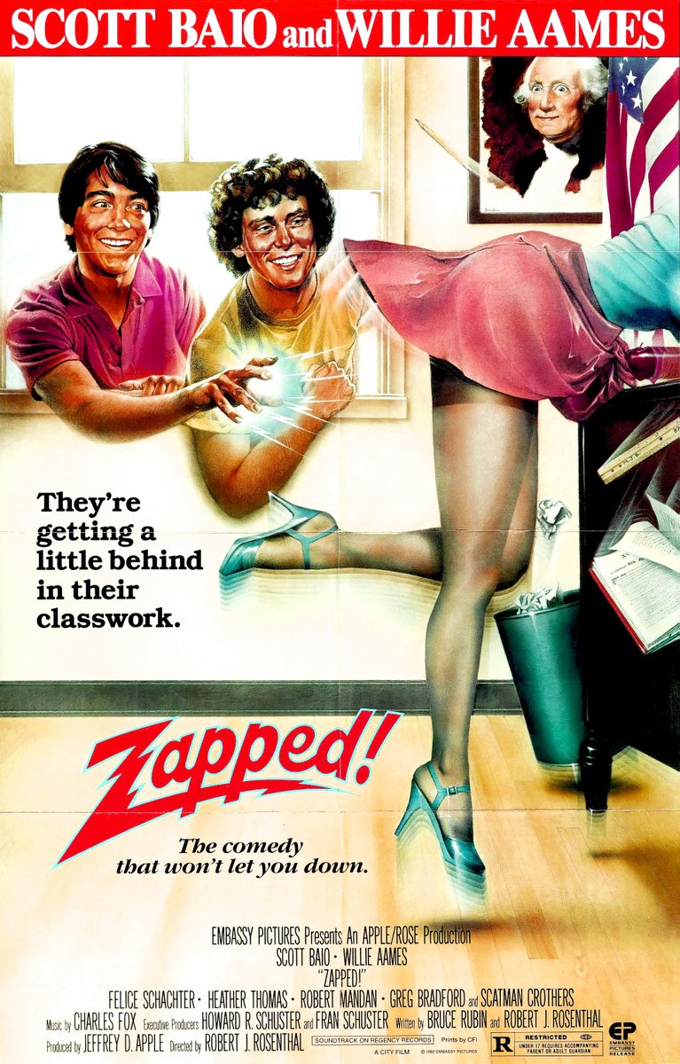 landofthe80s's tweet image. "Zapped!" starring @ScottBaio as a high school student who acquires telekinetic powers was released in theatres today in 1982. #80s