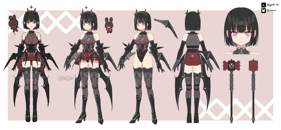 garlic_Da's tweet image. kuroko character sheet 
#オリジナル