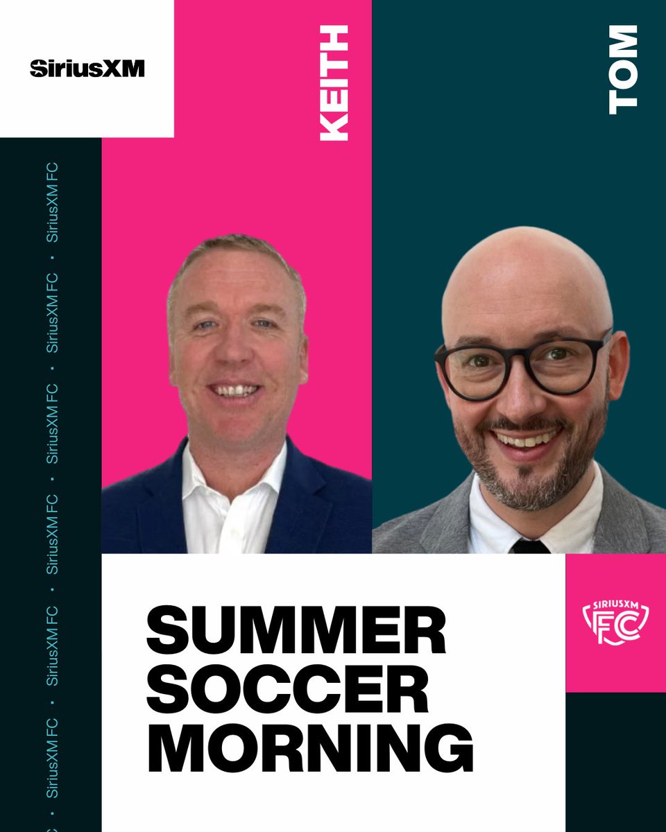 SiriusXMFC's tweet image. SUMMER SOCCER MORNING IS LIVE FROM MLS ALL-STAR!!!
We hear from @TheMarkHenry
Nico Estévez, Max Arfsten, Brian White join the show.
@jeffrueter & @DaxMcCarty11 join the fun.
LISTEN HERE - sxm.app.link/siriusxmfc