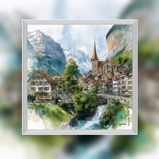 RaphaelFund2023's tweet photo. #Alpine Reverie: #Lauterbrunnen Serenity
Buy this item as digital image here: https://t.co/yhzrlSQll0 📷📷 #raphaelfund #Watterhorn #SwissAlps #Lauterbrunnen #WatercolorArt #MountainTown #LandscapePainting #SketchArt #TravelArt #AlpineLife #ArtOfTheDay #NatureInspired https://t.co/VBoPK9N8A3