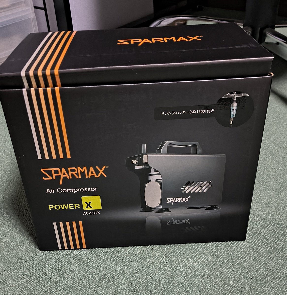エアブラシ用　コンプレッサー　スパーマックス パワーX Amazon | POWER-X SPARMAXエアーブラシ用コンプレッサ パワー