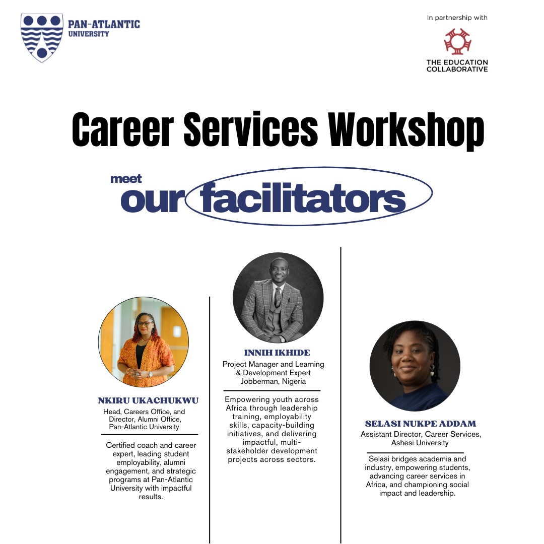 Pan-Atlantic University (@pau_nigeria) on Twitter photo Today marks the start of the two-day Career Services Workshop at Pan-Atlantic University! Hosted in partnership with <a href="/Edu_Collaborate/">The Education Collaborative at Ashesi</a> , this event brings together 10 Nigerian universities to strengthen career services and bridge the education-to-employment gap.
We’re proud to Today marks the start of the two-day Career Services Workshop at Pan-Atlantic University! Hosted in partnership with <a href="/Edu_Collaborate/">The Education Collaborative at Ashesi</a> , this event brings together 10 Nigerian universities to strengthen career services and bridge the education-to-employment gap.
We’re proud to