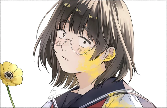 #ブスに花束を。 アニメのOPとEDの曲が本当に素敵なのでファンアート. ロク