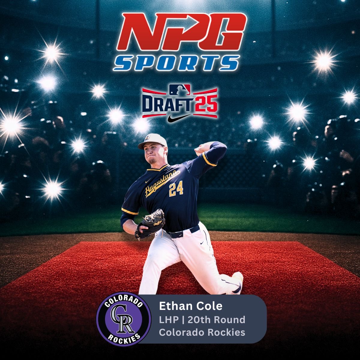 npgsports's tweet photo. Congrats to our guy @EthanCo52465840 on signing with the #Rockies! 👏🏼
Looking forward to watching your pro career and welcome to the fam! 🙌🏼
#EthanCole #OnlyInMiLB
📸 @tomkwp https://t.co/nKopTPvgYn
