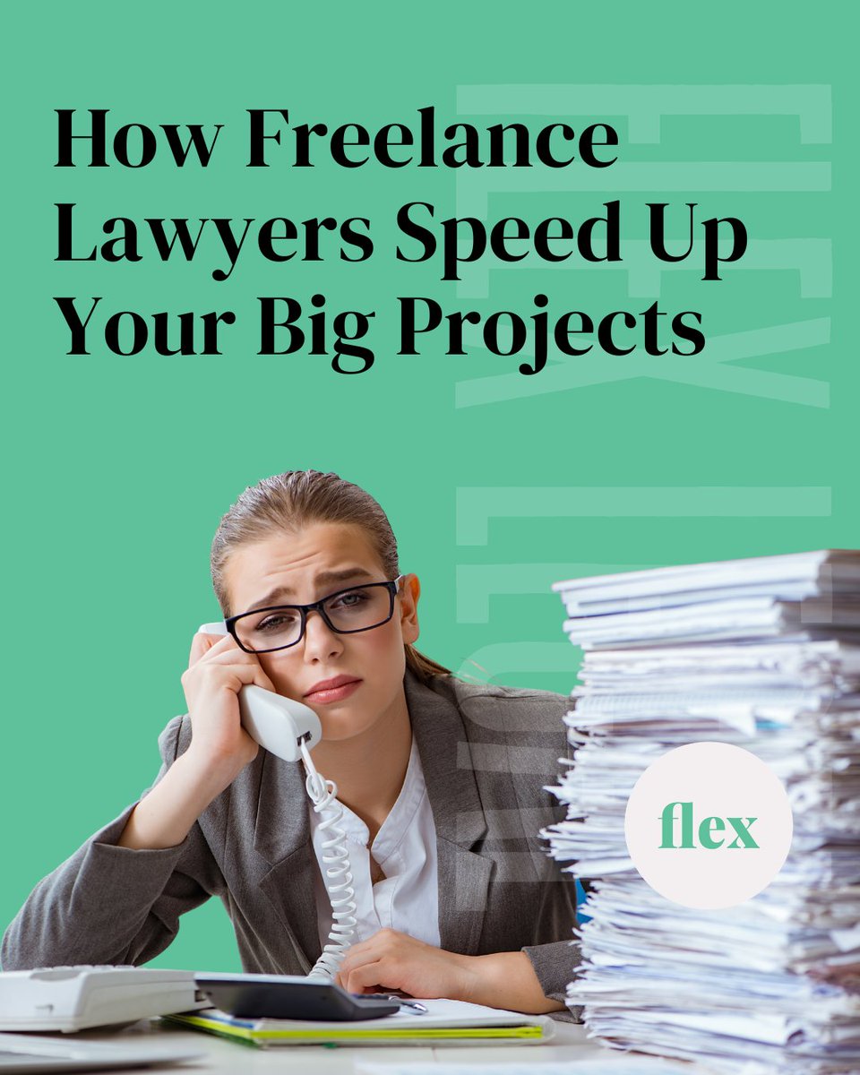 FlexLegalNet's tweet image. Not every project goes as planned. Sometimes you need specific skills....fast. We make it easy to get support when you need it most.
Learn More: 
Visit: loom.ly/3lOFbg8
___________________________
#flexlegal #freelancelawyers #canadianlawyers