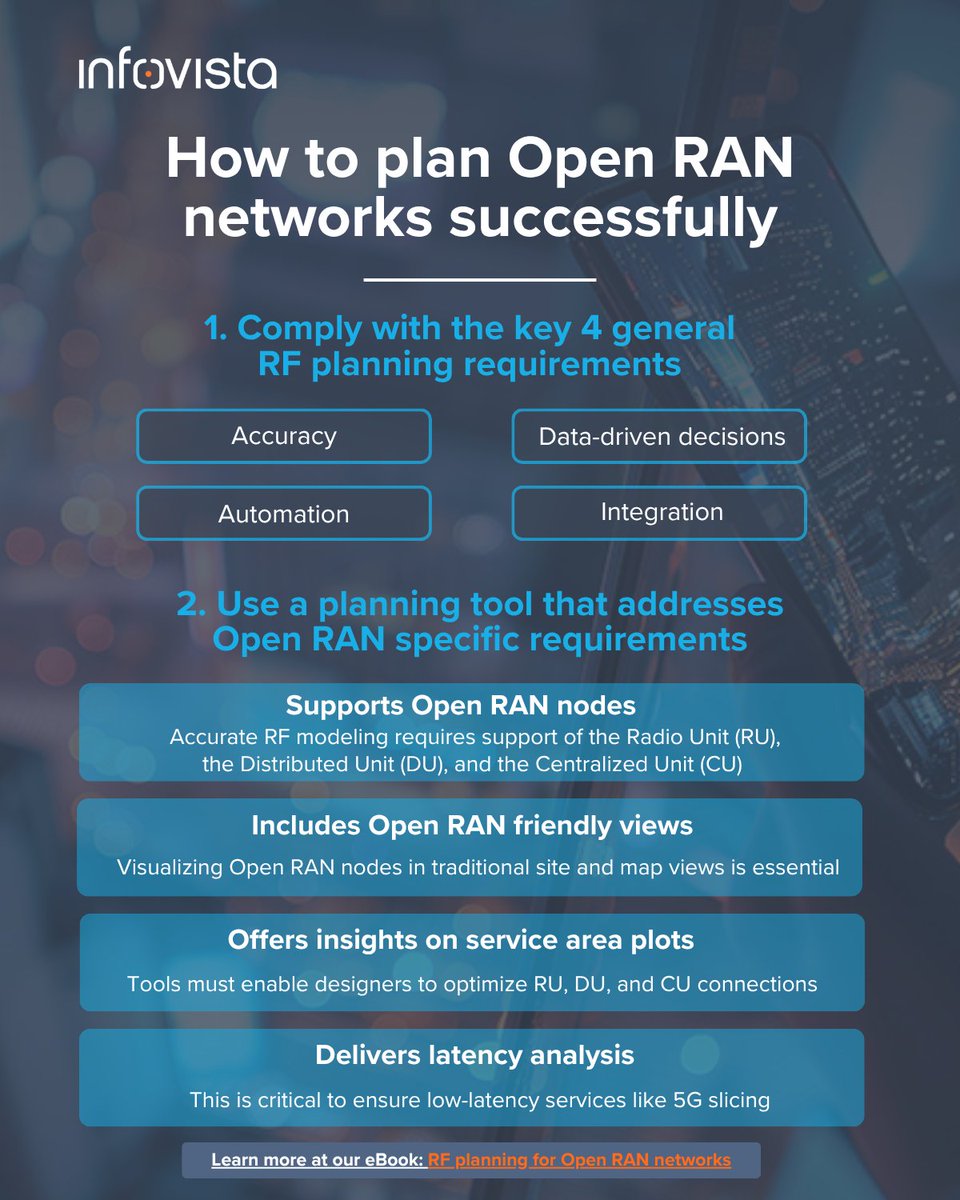Is your #RFnetwork design ready for #OpenRAN?

Our latest eBook reveals strategies to optimize performance and integrate multi-vendor solutions.
📥 Download now:  eu1.hubs.ly/H0lTltM0

#OpenRANdesign #RFdesign #RFnetworks
