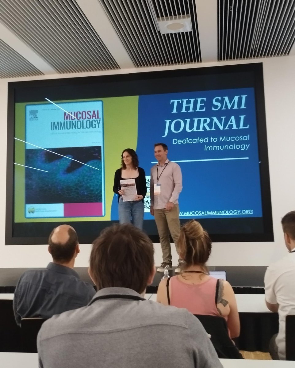 GMagri_Immuno's tweet image. I am so proud that Núria, my wonderful PhD student, won one of the Poster prize at the European mucosal immunology group #EMIG2025 Conference in Aachen 🥳👏#proudPI