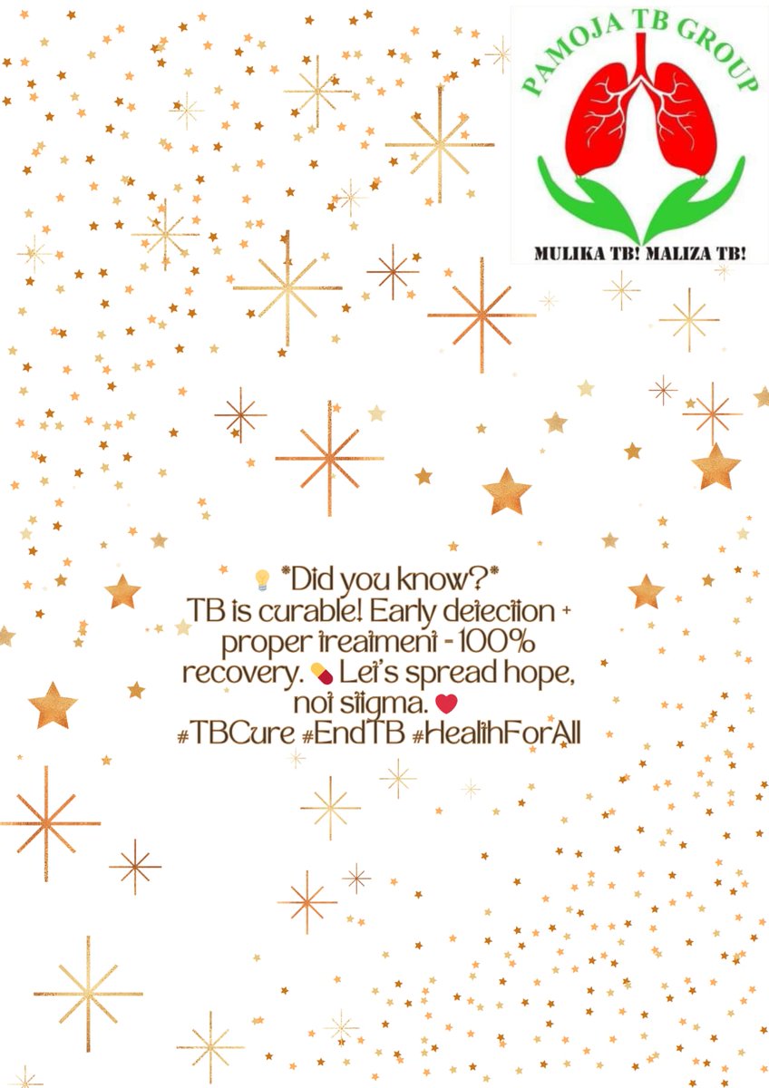 pamojatbgroup's tweet image. Hey Fam😃
Quick midweek facts you should know
TB is curable and TB is preventable
#ENDTB