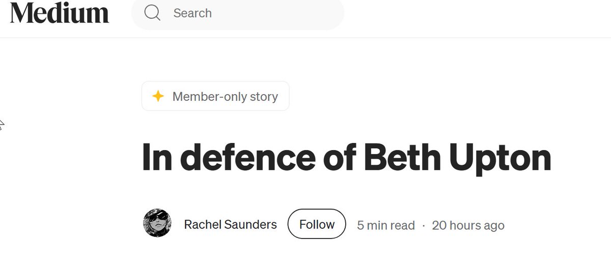 garylfrancione's tweet image. Let me save you time: there is no defense of Beth Upton.