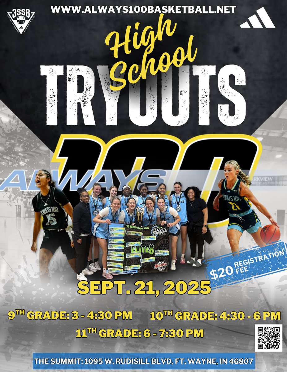 If you want your daughter to get exposure at all 3 NCAA, NAIA, JUCO levels and be with coaches who genuinely care, get them to this try out! Truly one of the best AAU programs in the nation at getting scholarships for their players