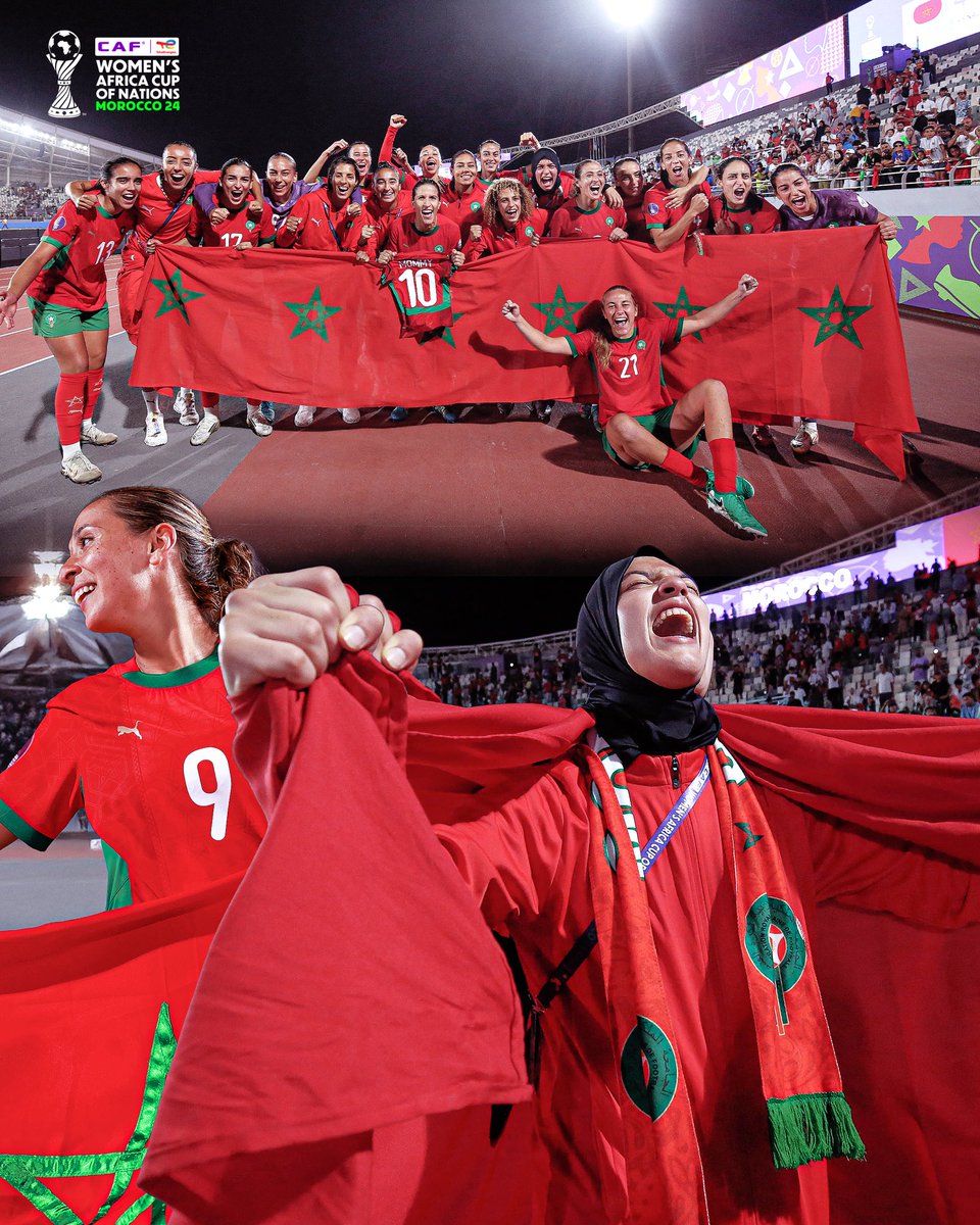 CAFwomen's tweet image. She power. Flag power. 🇲🇦❤️
#TotalEnergiesWAFCON2024