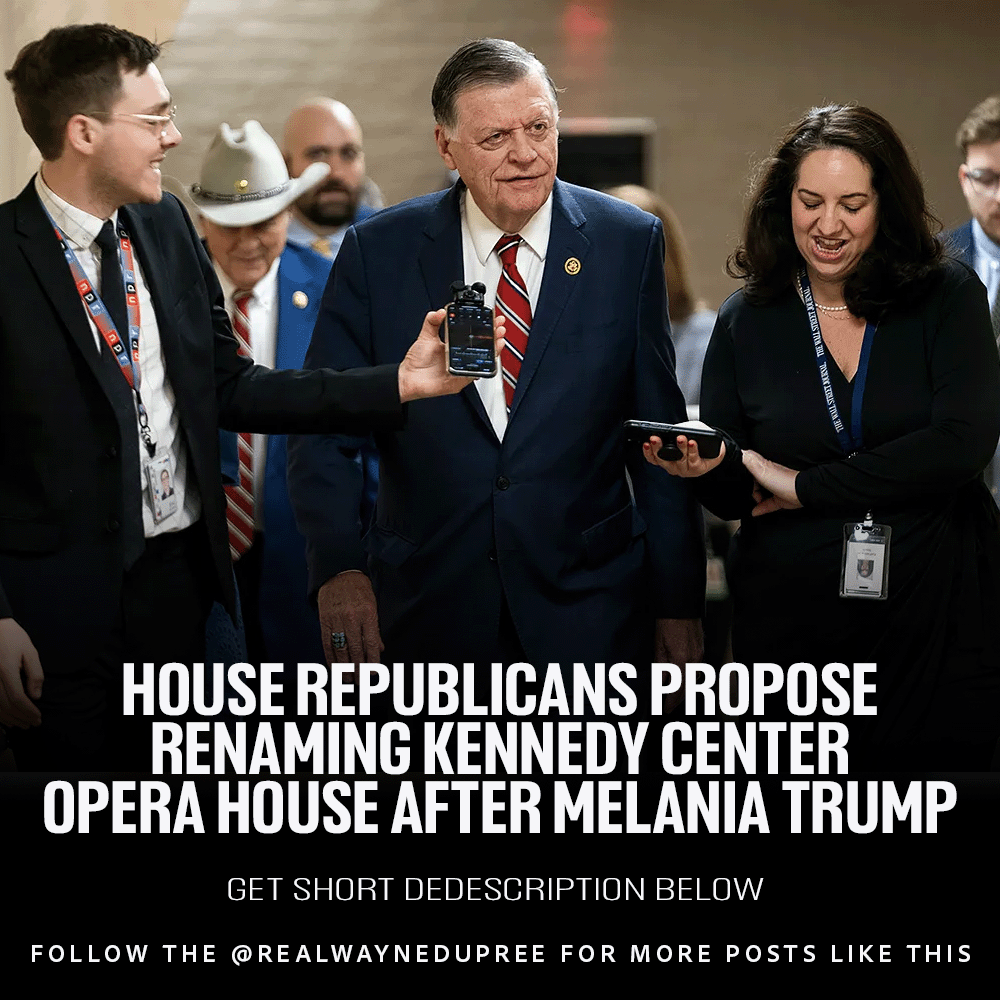 RealWayneDupree's tweet image. Big news from the Kennedy Center! 🎭 House Republicans are pushing to rename the iconic Opera House to honor former First Lady Melania Trump. If approved, it would be called the “First Lady Melania Trump Opera House.” This proposal came as part of a recent amendment passed by the…