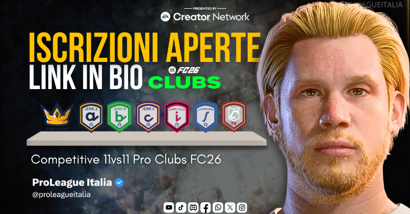 ProLeague Italia tweet media
