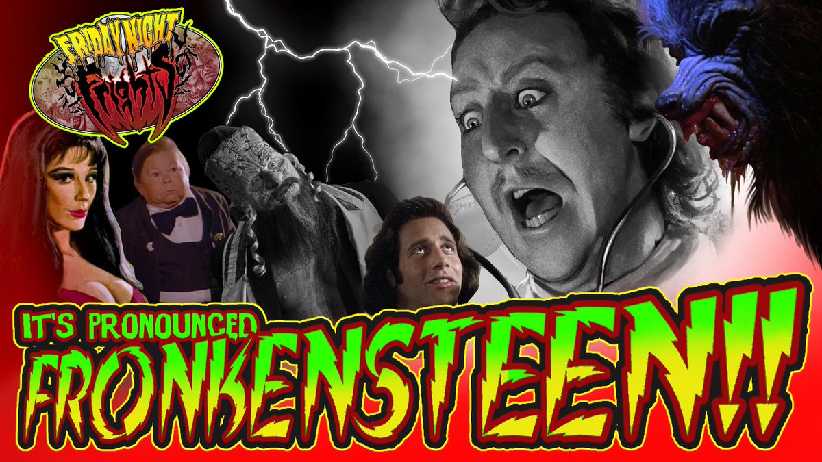 PeterGilmoreArt's tweet image. A Werewolf, a Vampire and A Mummy walk into a bar...
This week on Friday Night Frights, we pratfall head first into the lunatic world of HORROR COMEDY!!
We'll CARRY ON SCREAMING while we laugh our way through WAXWORK, CHILLERAMA and WACKO on the way to pay a visit to YOUNG…