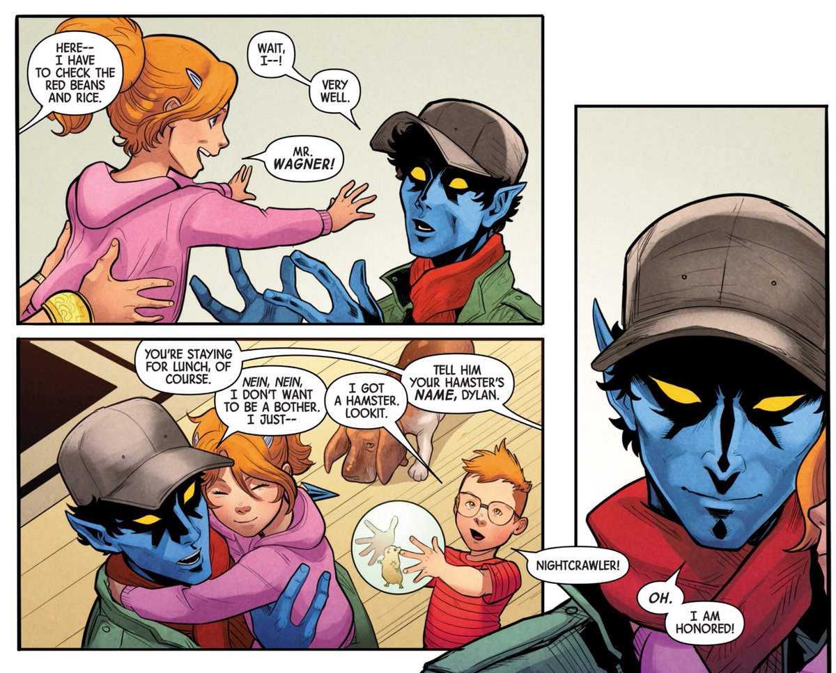 proxy616's tweet image. #xspoilers Kids love Nightcrawler, and he’s great with them.