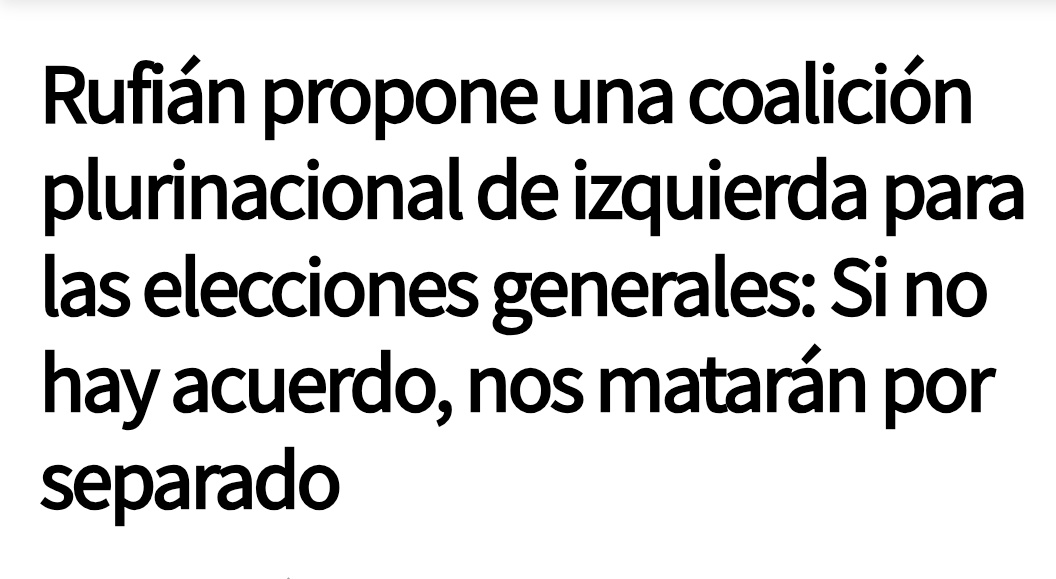 oriolsabata's tweet image. Apelar por enésima vez a la unidad de la izquierda para continuar siendo la muleta del PSOE y seguir gestionando los intereses de la patronal.
No vienen a cambiar nada, les interesa la poltrona. Ya basta de tanta tomadura de pelo.