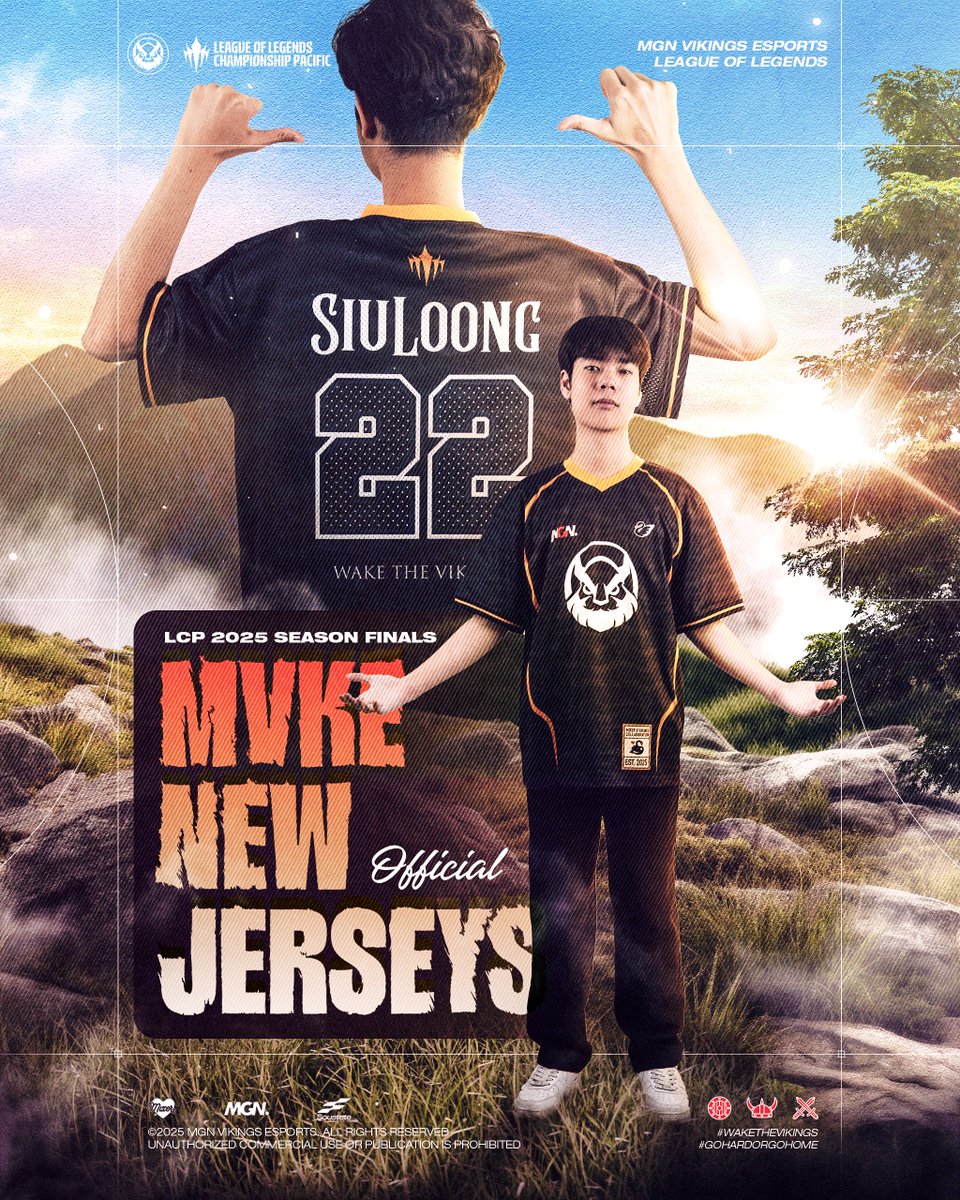 MVKE_VN's tweet image. [MVKExMIXER] OFFICIAL JERSEY FOR LCP 2025 SEASON FINALS ✨

Bold, minimal, and fueled by Viking spirit, this design is more than just a uniform.

It’s a statement: MVKE is ready for the LCP 2025 SEASON FINALS.

#MVKE #WakeTheVikings #LCP2025