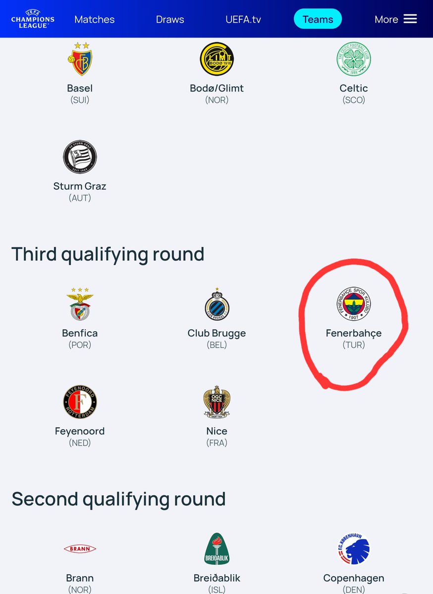 UEFA resmi sitesindeki kulüp armaları, güncel. Hilesiz, hurdasız, yalansız, dolansız, hayalisiz ve de korsansız👍