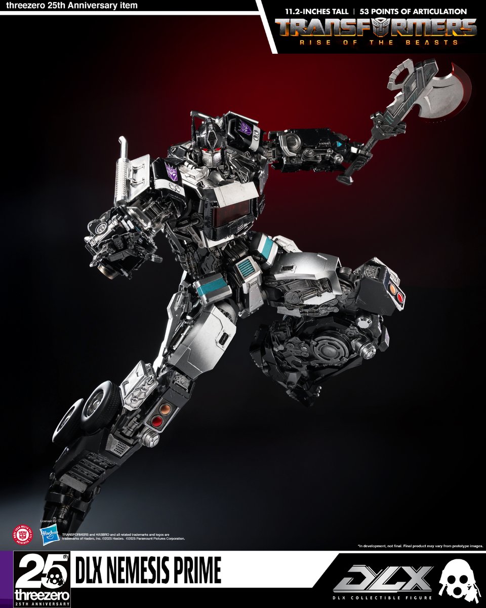threezeroHK's tweet image. 【Pre-order the DLX Nemesis Prime NOW!】
DLX Nemesis Prime is now available for pre-order at ACGHK 2025! Limited to 100 pieces, available only while supplies last. Please stay tuned for updates on future sales details.
The chest features a transparent red windshield, revealing…