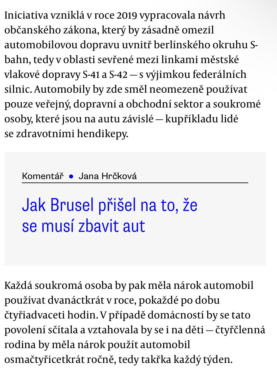 jietienming's tweet image. Každá soukromá osoba by pak měla nárok automobil používat dvanáctkrát v roce, pokaždé po dobu čtyřiadvaceti hodin. V případě domácností by se tato povolení sčítala a vztahovala by se i na děti — čtyřčlenná rodina by měla nárok použít automobil osmačtyřicetkrát ročně, tedy takřka…